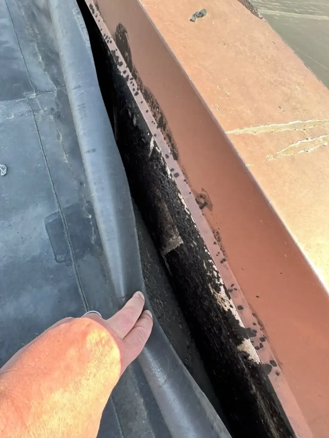 Commercial roof inspection documented in Wholesale District